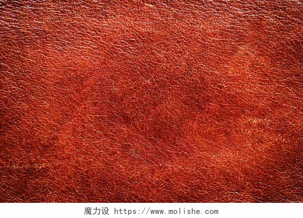 红色的皮革质感背景与纹理皮革抽象背景